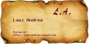 Lasz Andrea névjegykártya